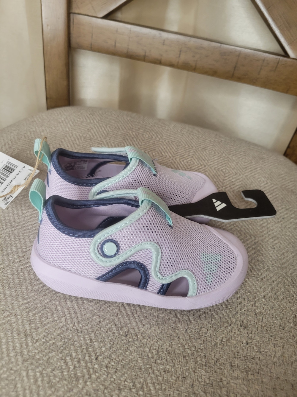 ADIDAS Mesh Slip-On Toddler Water Shoes - Light Purple - Picture 5 of 8